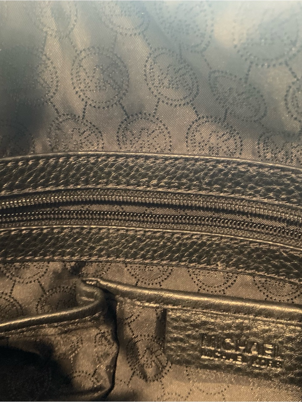 Michael Kors Large Black Leather Satchel with Gold Hardware - Picture 13 of 13